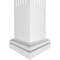 Ekena Millwork Craftsman Classic Square Non-Tapered, Fluted PVC Column, Tuscan Capital & Tuscan Base CC0809ENFTUTU - alternate 4